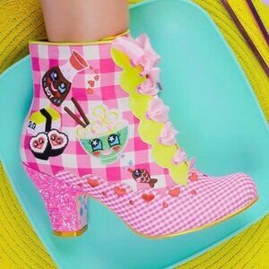 Irregular Choice Pink Footomaki Sushi Boots, Size 37